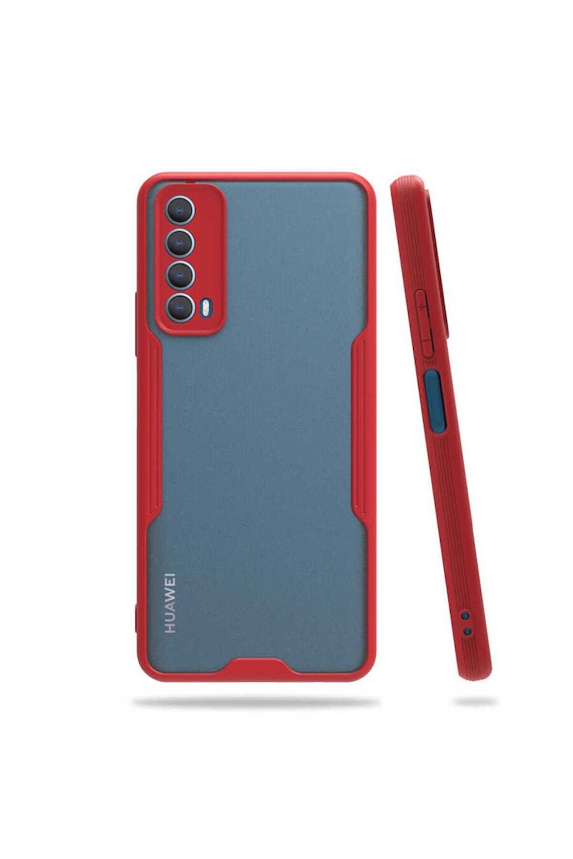 Huawei P Smart 2021 Uyumlu Kılıf Parfe Kapak Kırmızı