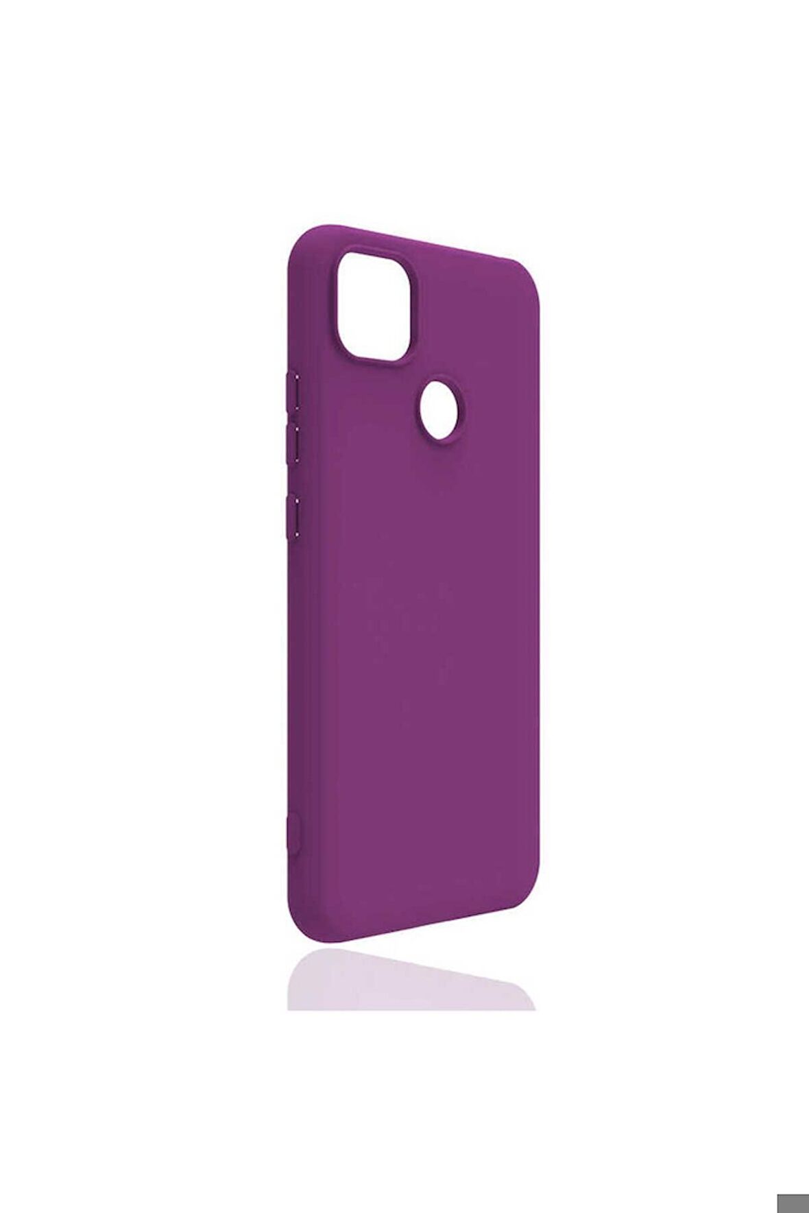 Xiaomi Redmi 9C Uyumlu Kılıf Biye Silikon Mor