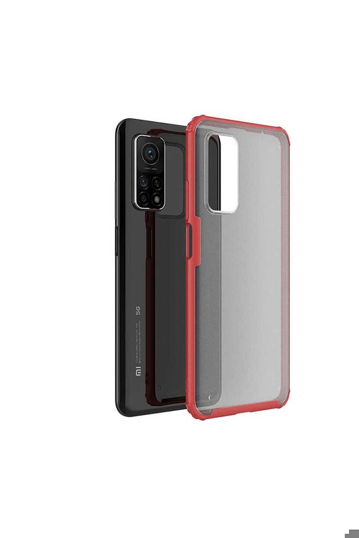 Xiaomi Mi 10T 5G Uyumlu Kılıf Volks Kapak Kırmızı