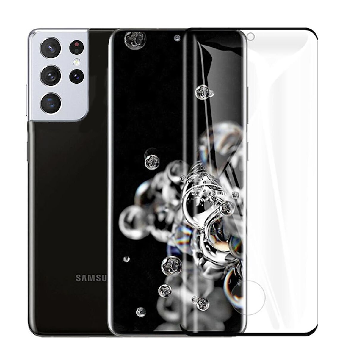 Samsung Galaxy S21 Ultra Uyumlu Süper Pet Ekran Koruyucu Jelatin