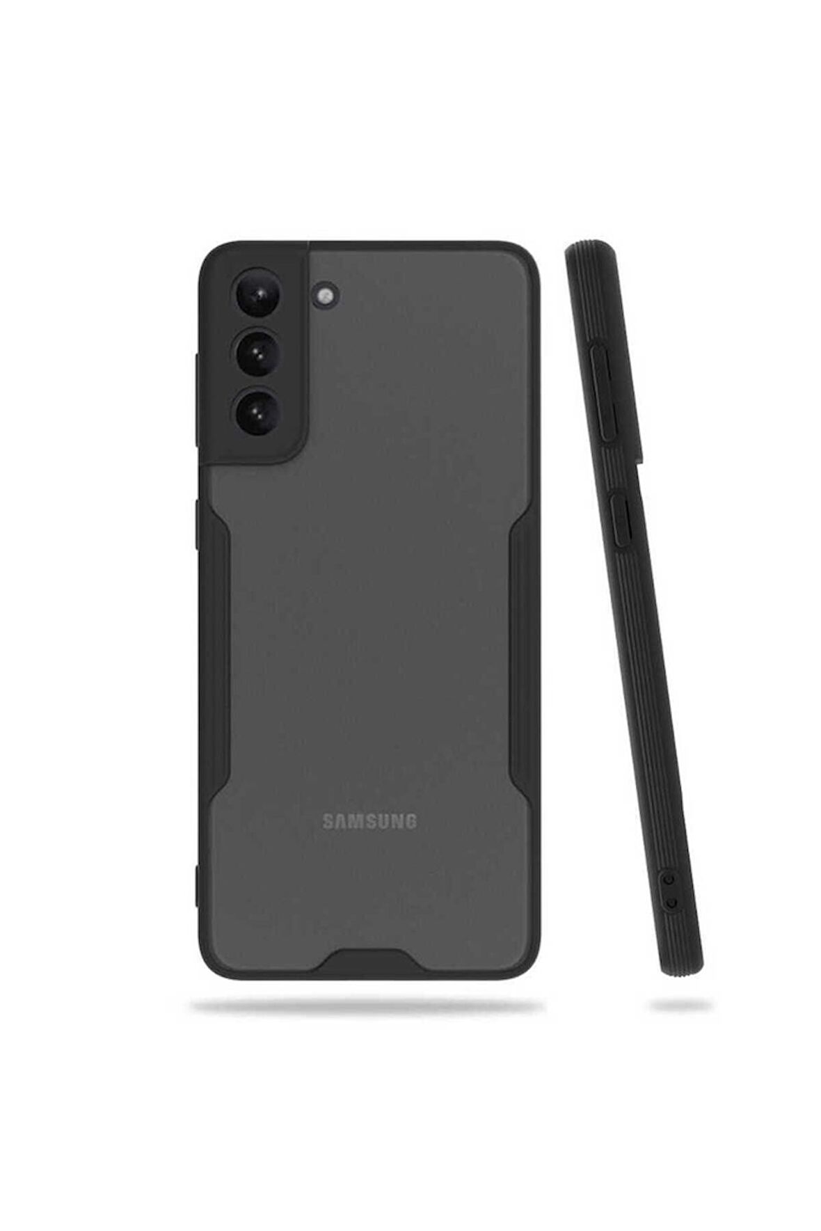 Samsung Galaxy S21 Plus Uyumlu Kılıf Parfe Kapak Siyah