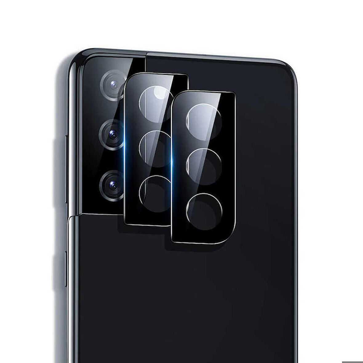 Samsung Galaxy S21 Plus Uyumlu Kamera Lens Koruyucu Cam Filmi