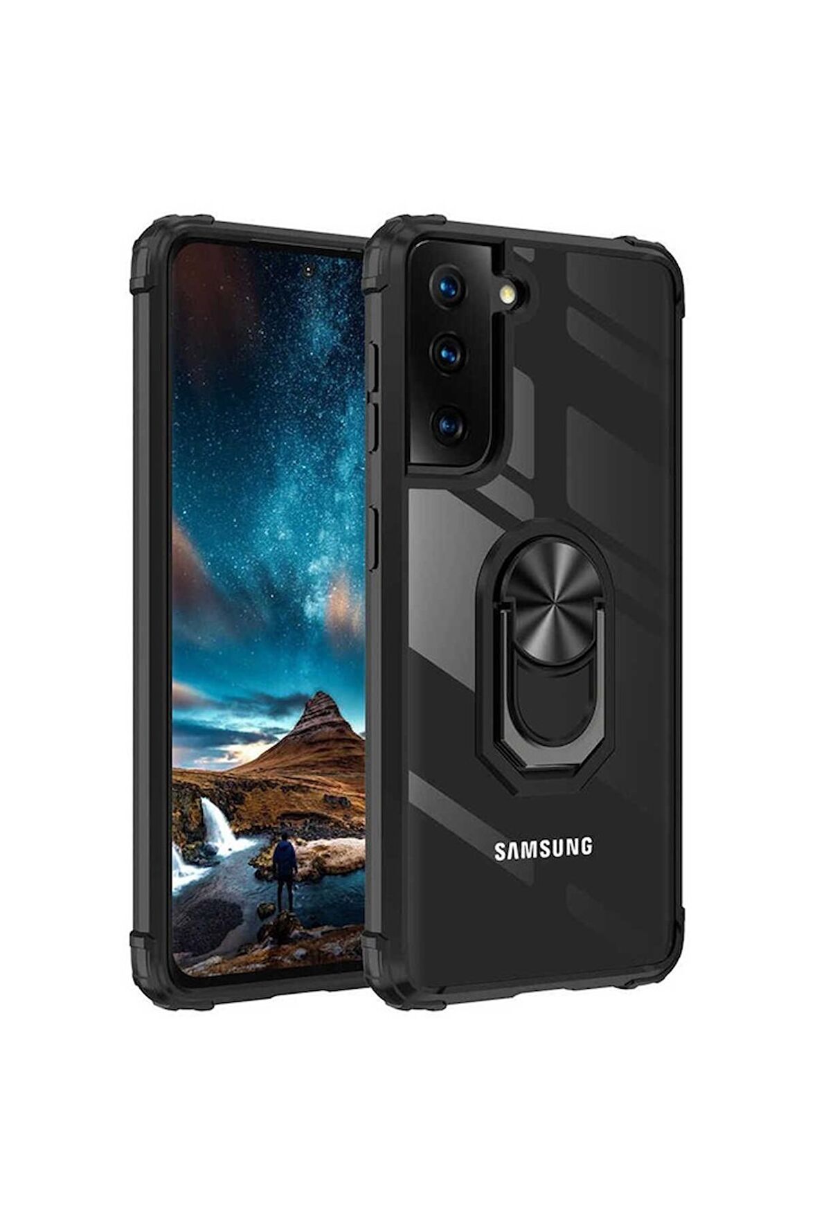 Samsung Galaxy S21 Plus Uyumlu Kılıf Mola Kapak Siyah