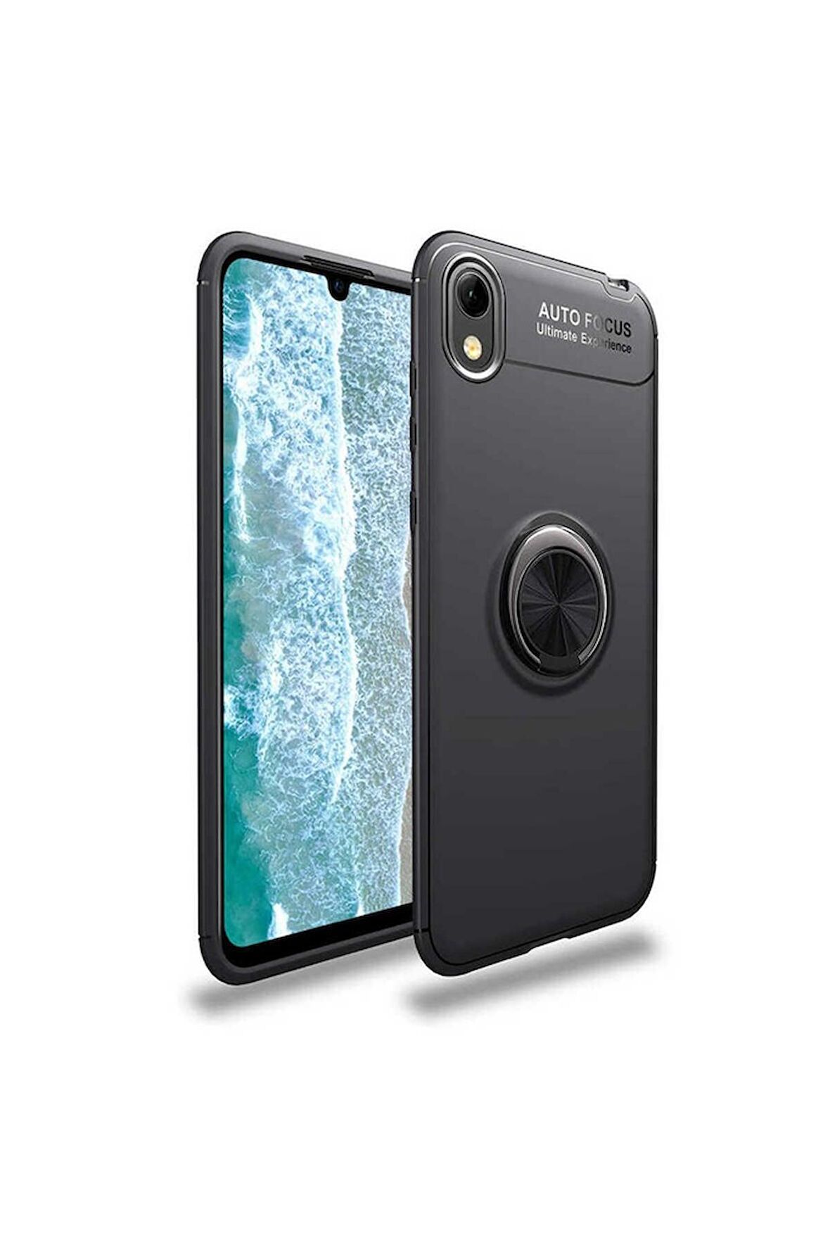 Huawei Y5 2019 Uyumlu Kılıf Ravel Silikon Kapak Siyah