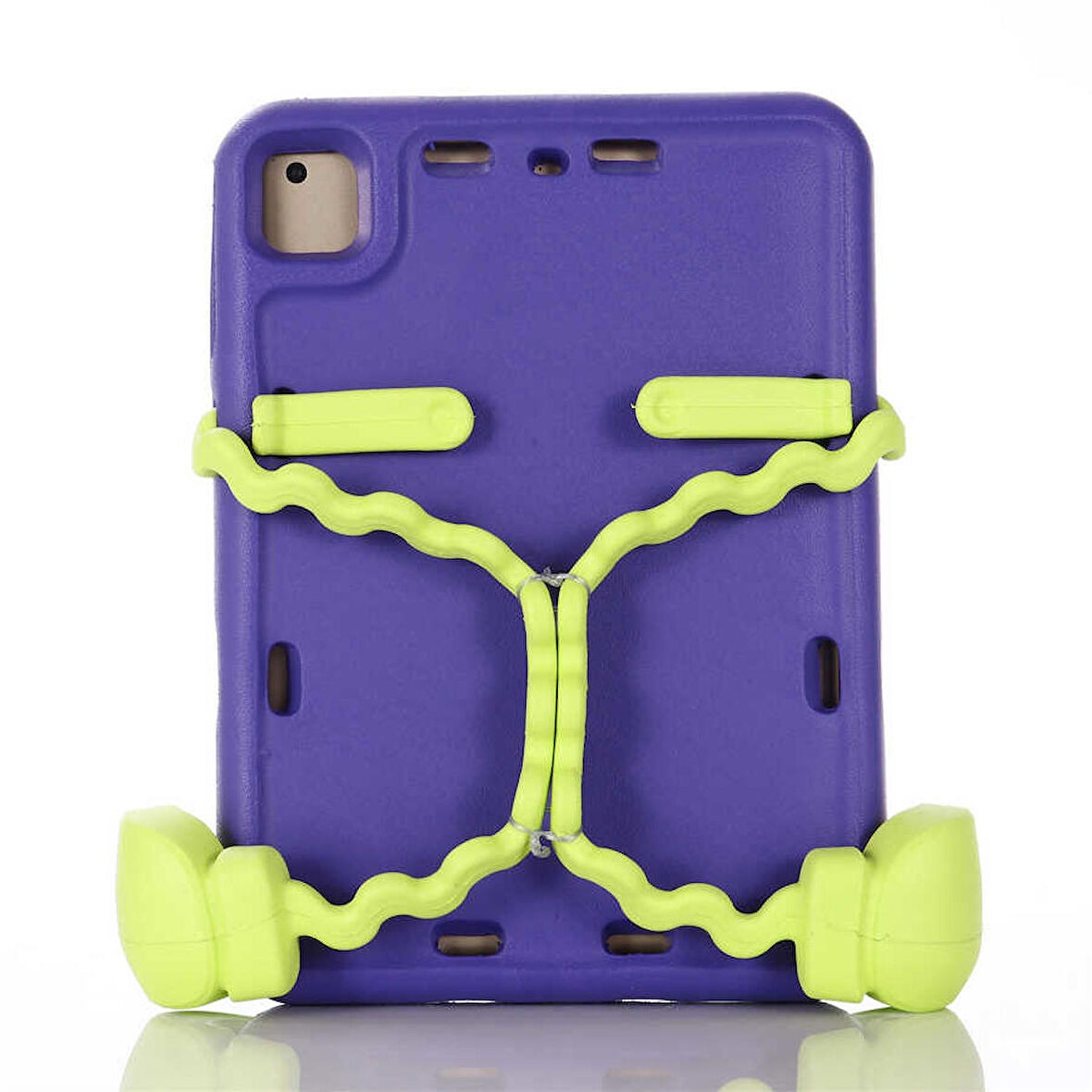 Apple iPad 9.7 2017 (5.Nesil) Uyumlu Çocuk Tablet Kılıfı Eva Boxer Standlı Kılıf Mor