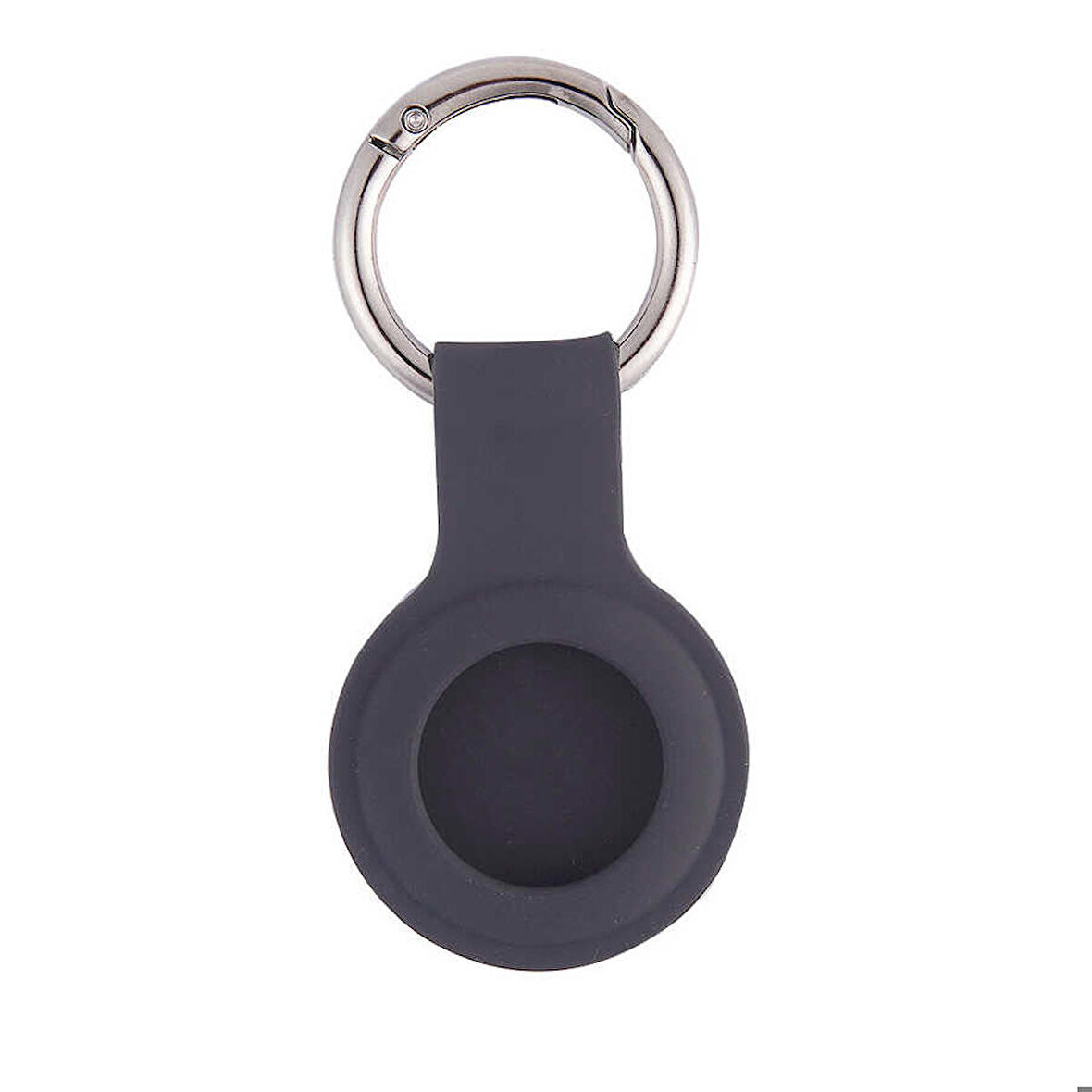 Airtag 01 Silikon Anahtarlık Gri