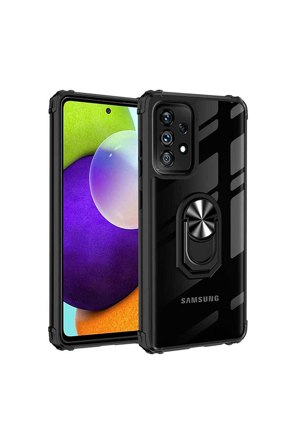 Samsung Galaxy A32 4G Uyumlu Kılıf Mola Kapak Siyah