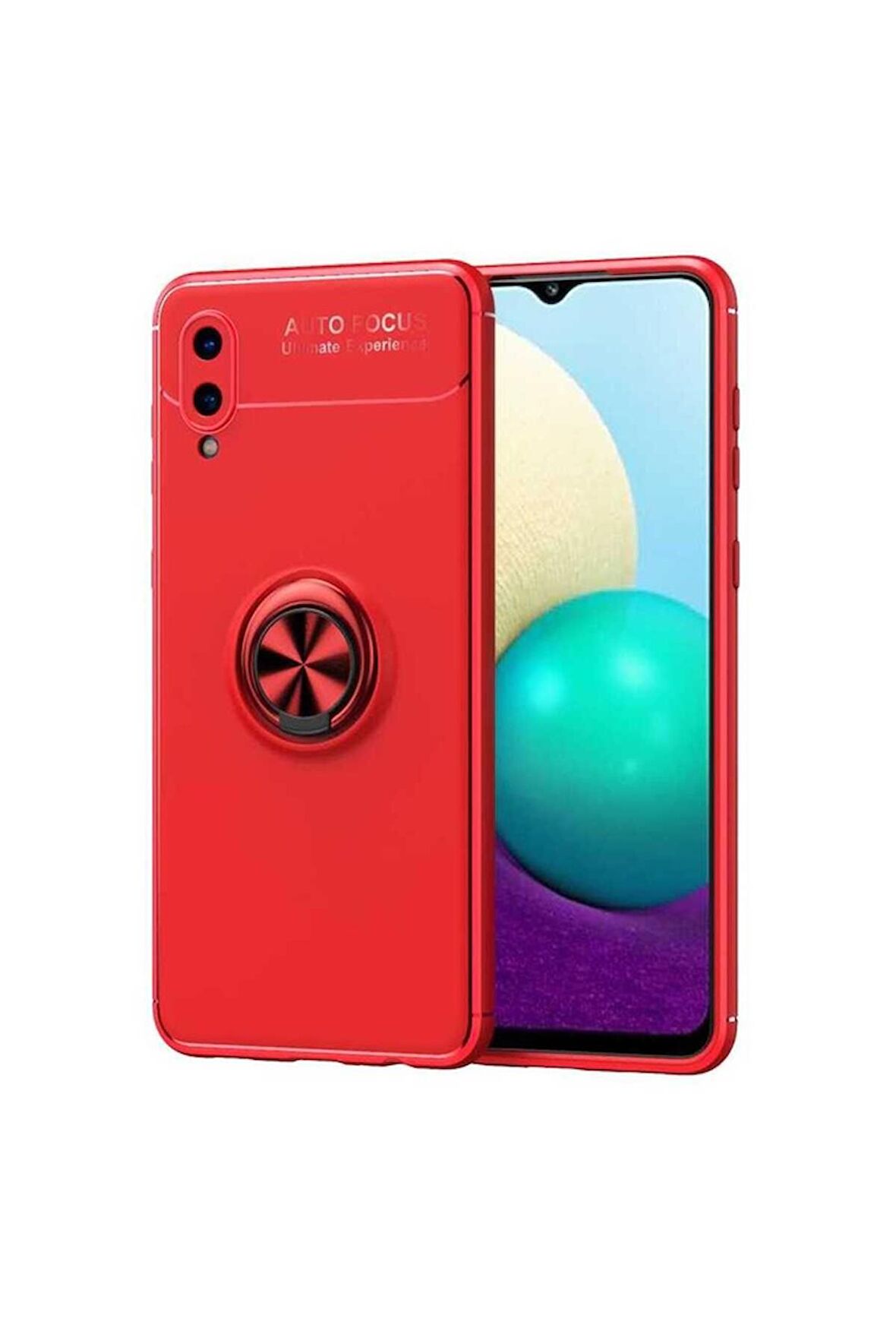 Samsung Galaxy A02 Uyumlu Kılıf Ravel Silikon Kapak Kırmızı