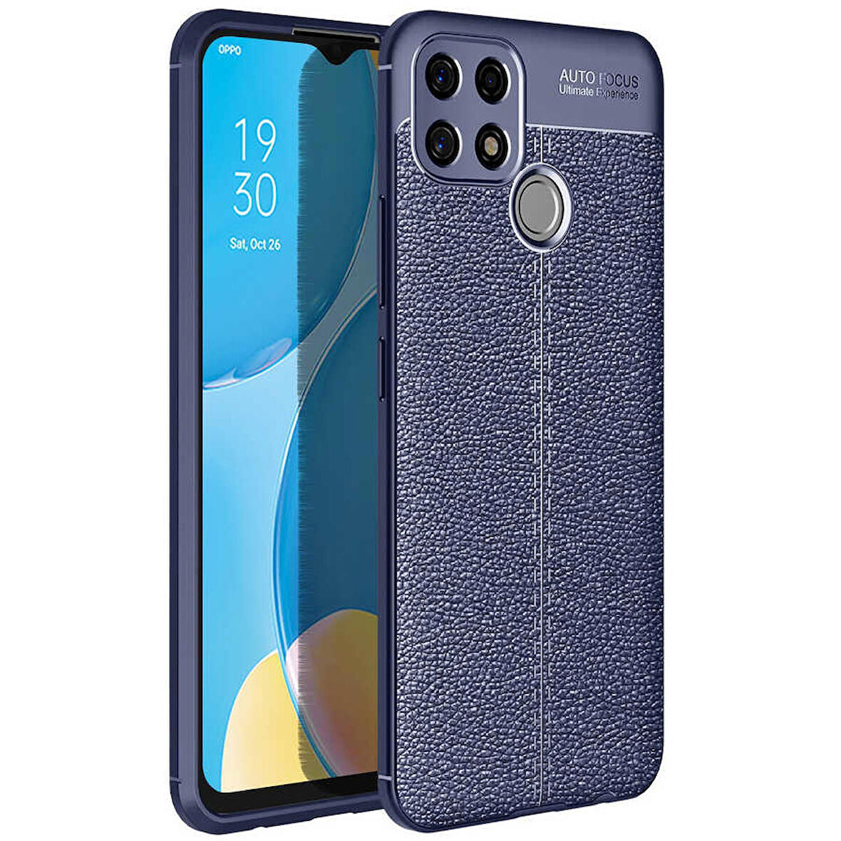 Oppo A15S Uyumlu Kılıf Niss Silikon Kapak Lacivert