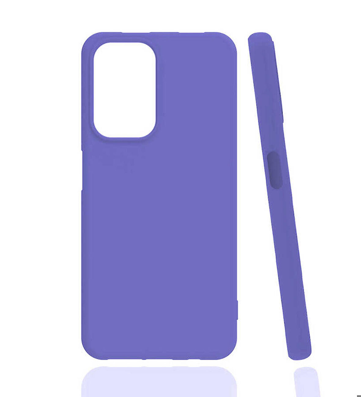 Infinix Note 8 Uyumlu Kılıf Biye Silikon Mor