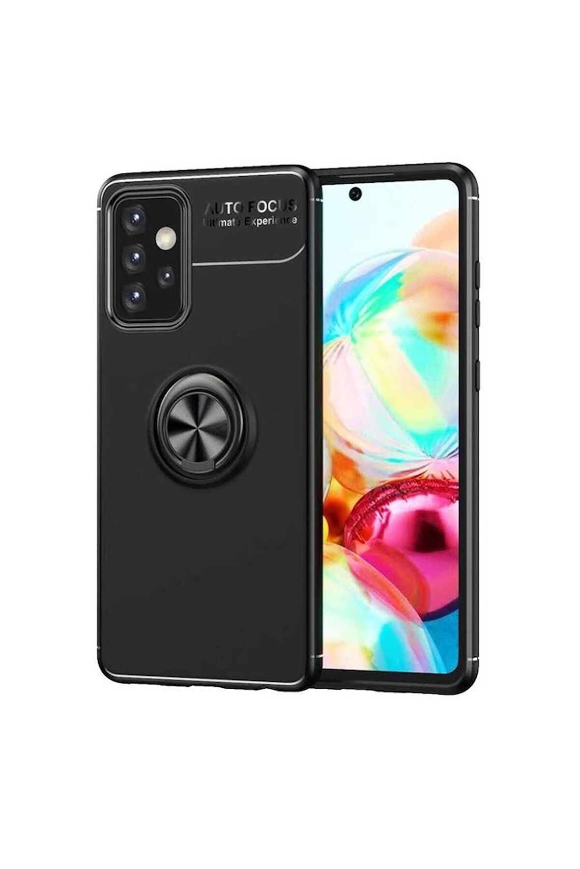 Samsung Galaxy A52 Uyumlu Kılıf Ravel Silikon Kapak Siyah