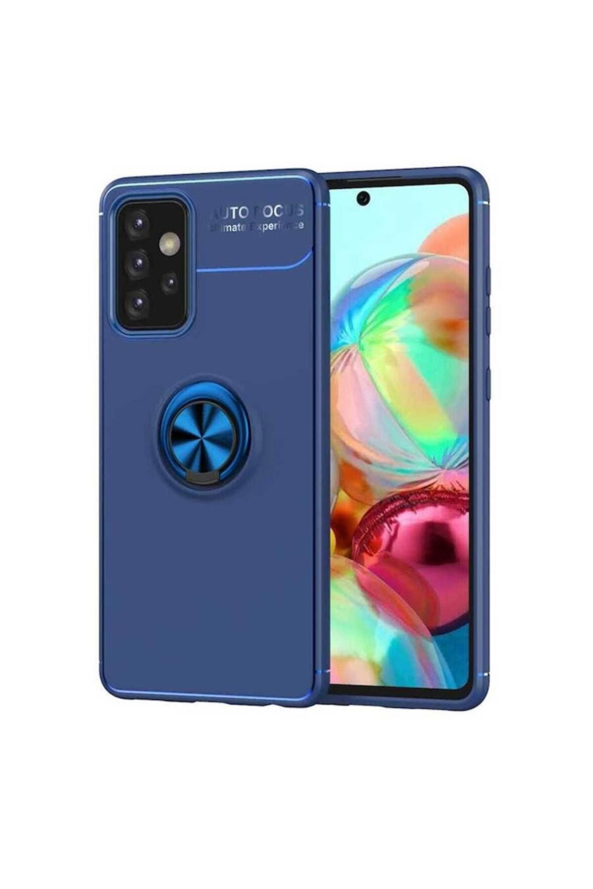 Samsung Galaxy A52 Uyumlu Kılıf Ravel Silikon Kapak Mavi