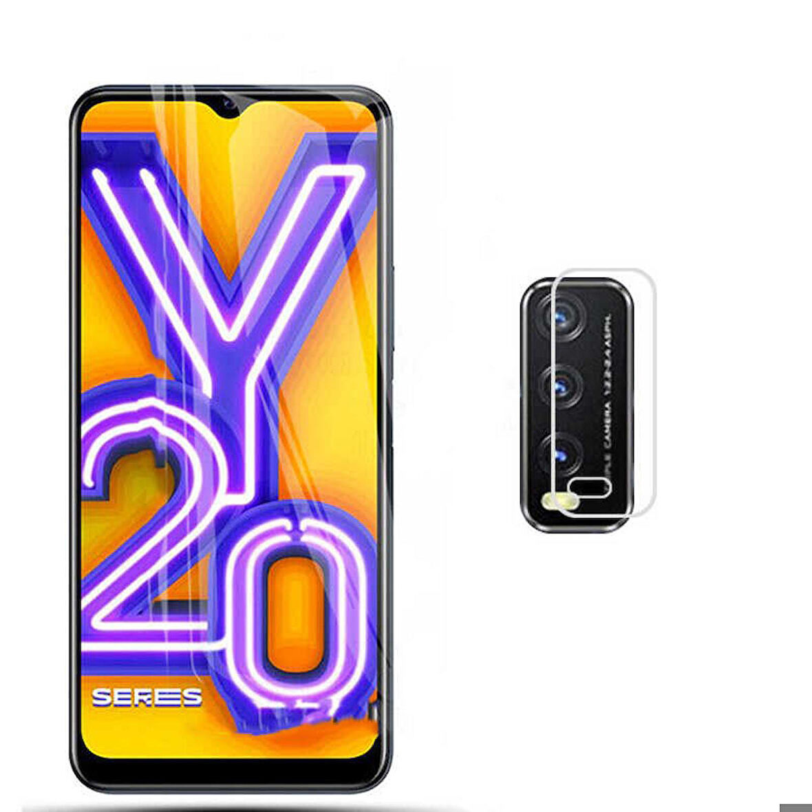 Vivo Y20 Uyumlu Nano Kamera Koruyucu