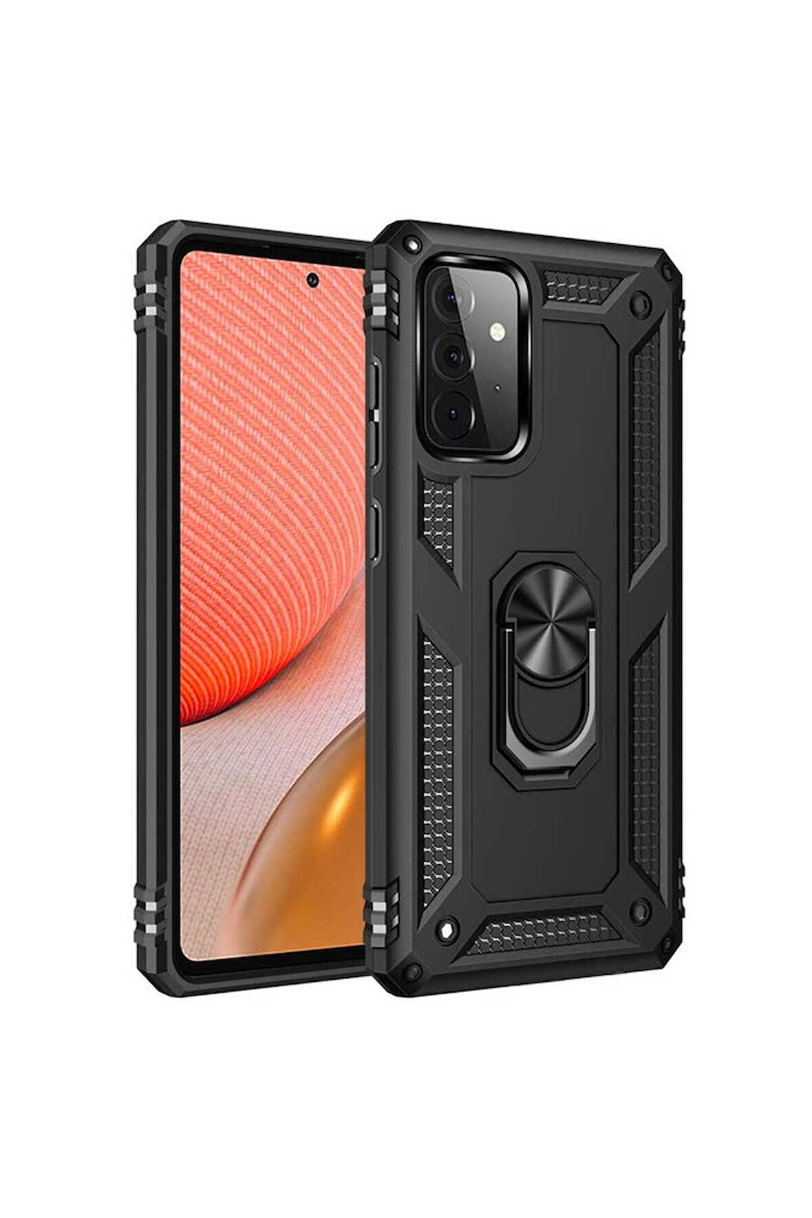 Samsung Galaxy A72 Uyumlu Kılıf Vega Kapak Siyah