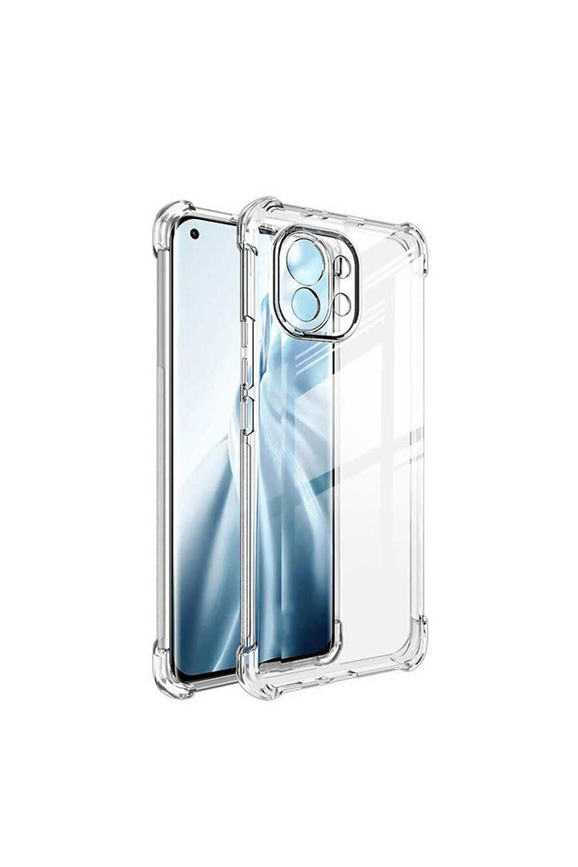 Xiaomi Mi 11 Lite Uyumlu Kılıf Kamera Korumalı Nitro Anti Shock Silikon
