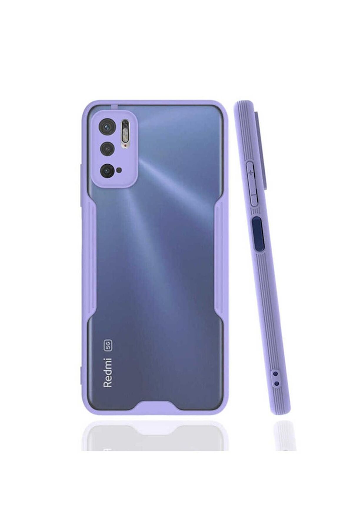 Xiaomi Redmi Note 10 5G Uyumlu Kılıf Parfe Kapak Mor