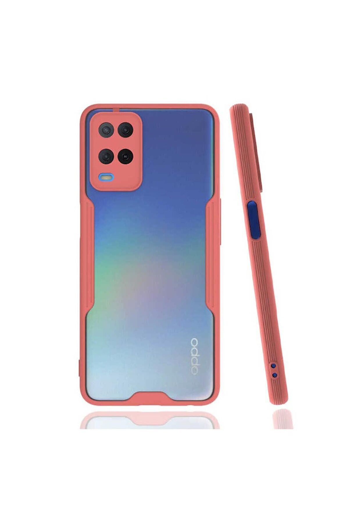 Oppo A54 4G Uyumlu Kılıf Parfe Kapak Pembe