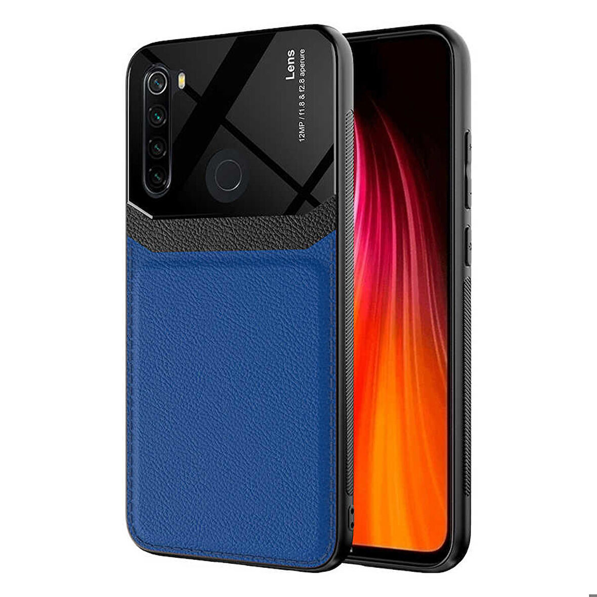Xiaomi Redmi Note 8 Uyumlu Kılıf Emiks Kapak Lacivert