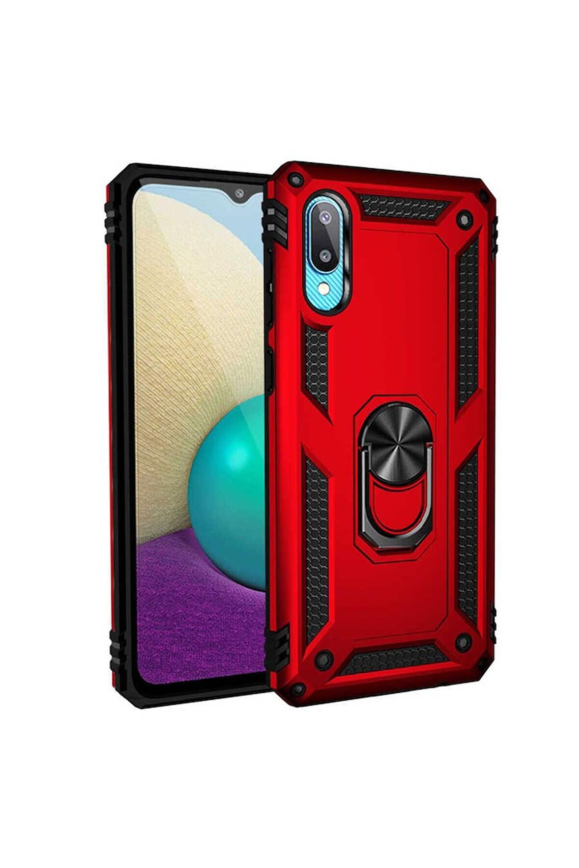 Samsung Galaxy A02 Uyumlu Kılıf Vega Kapak Kırmızı