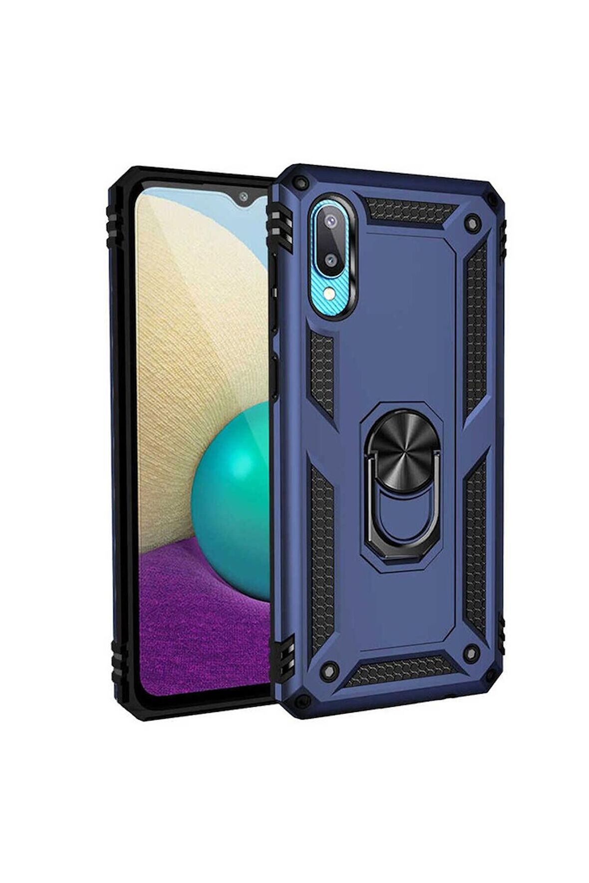 Samsung Galaxy A02 Uyumlu Kılıf Vega Kapak Mavi