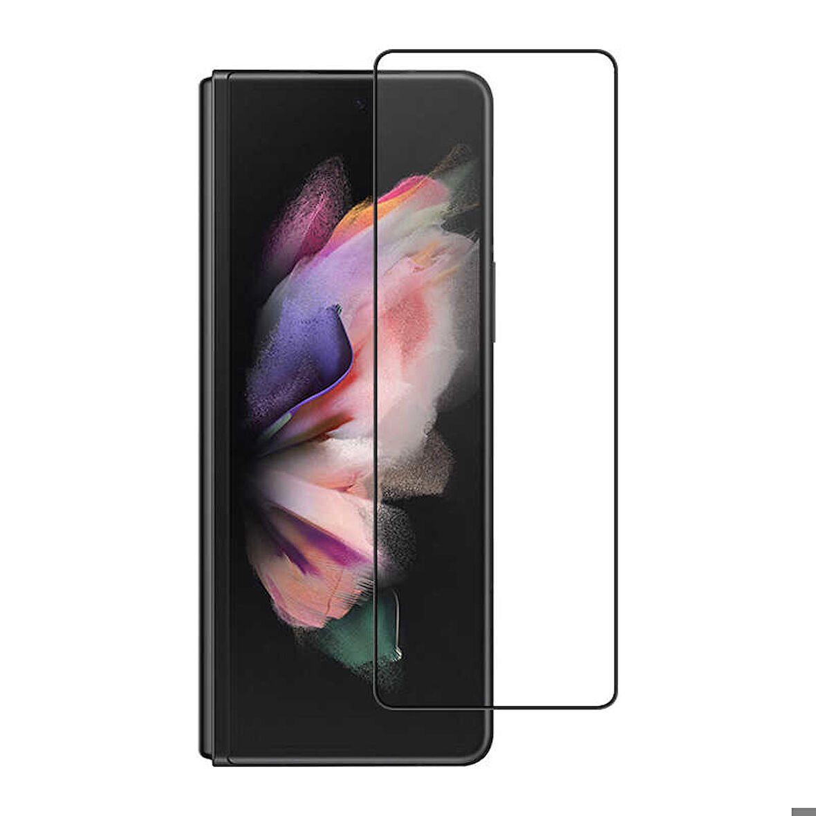 Samsung Galaxy Z Fold 3 Uyumlu 3D Vov Curve Glass Ekran Koruyucu