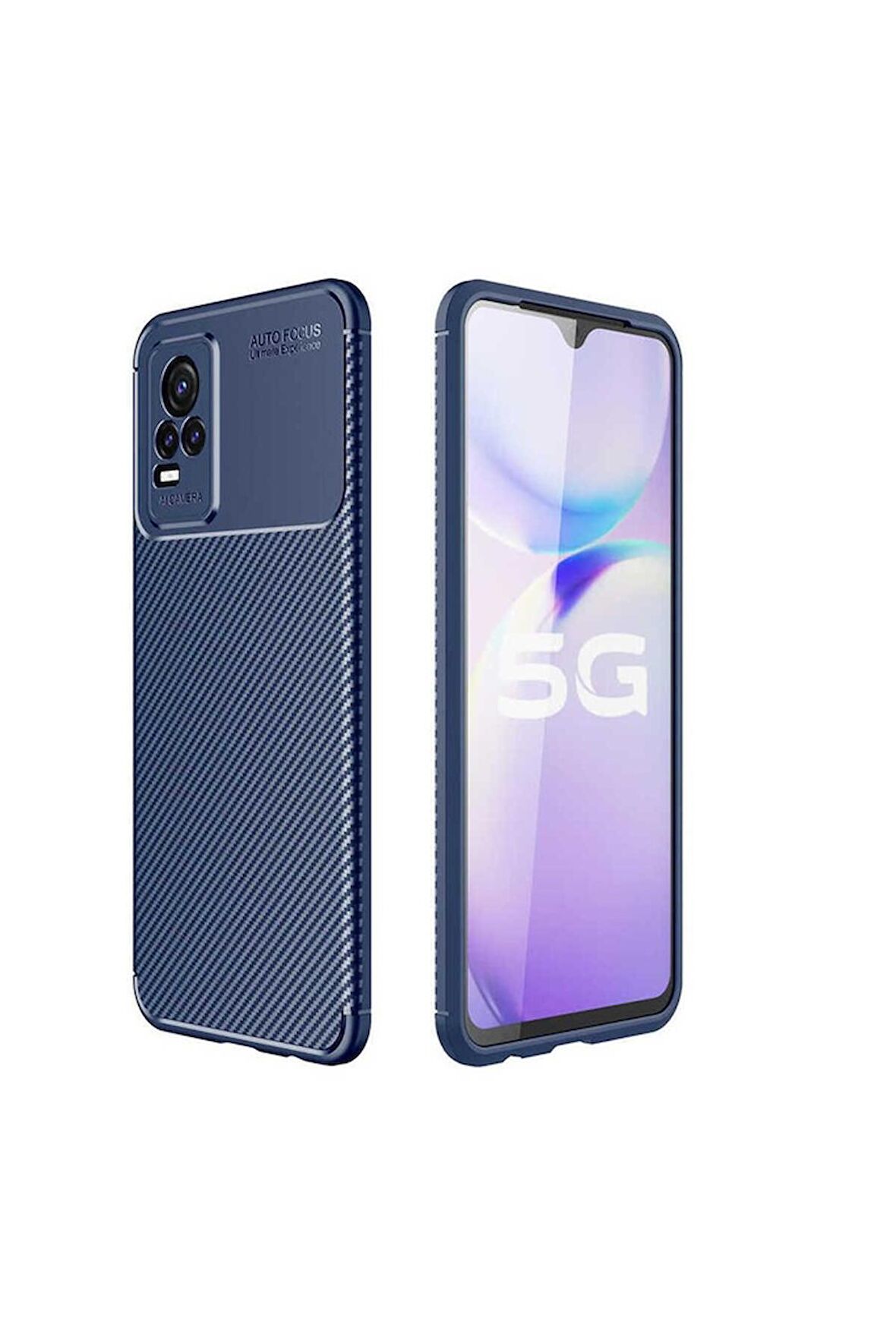 Vivo V21E Uyumlu Kılıf Negro Silikon Kapak Lacivert