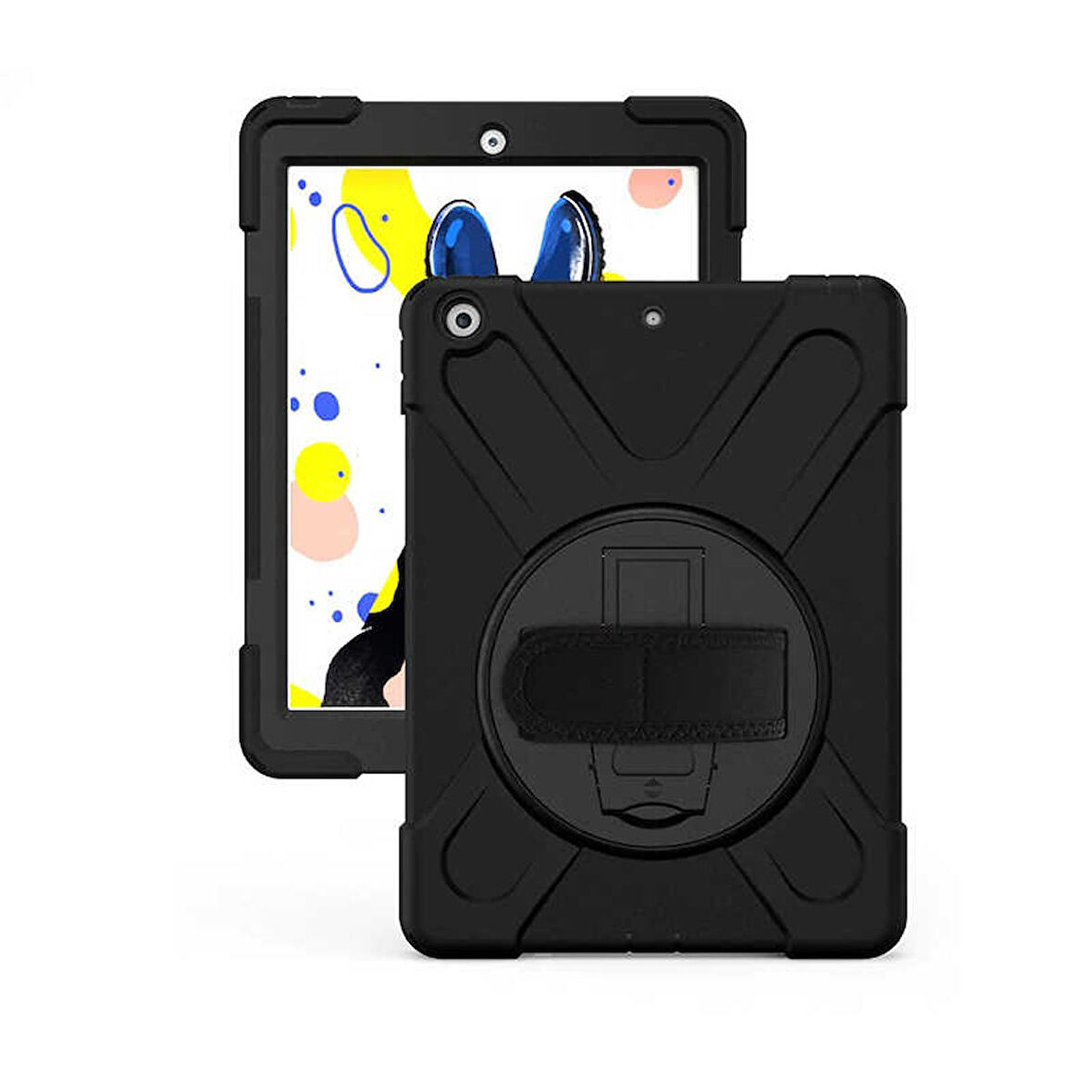 Apple iPad 10.2 2021 (9.Nesil) Uyumlu Tablet Kılıfı Sert PC Zırhlı Defender Kılıf