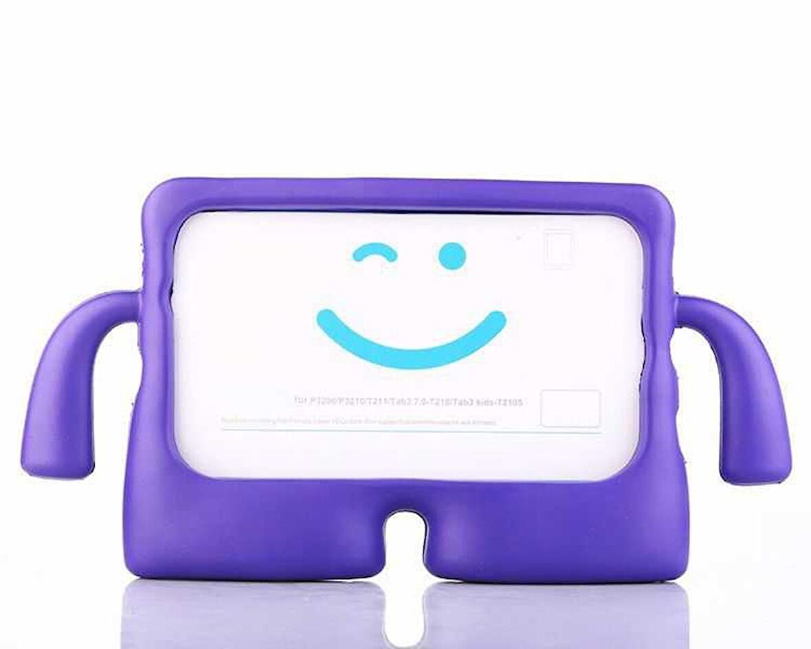 Apple iPad 10.2 2021 (9.Nesil) Uyumlu Çocuk Tablet Kılıfı iBuy Silikon Kılıf  Mor