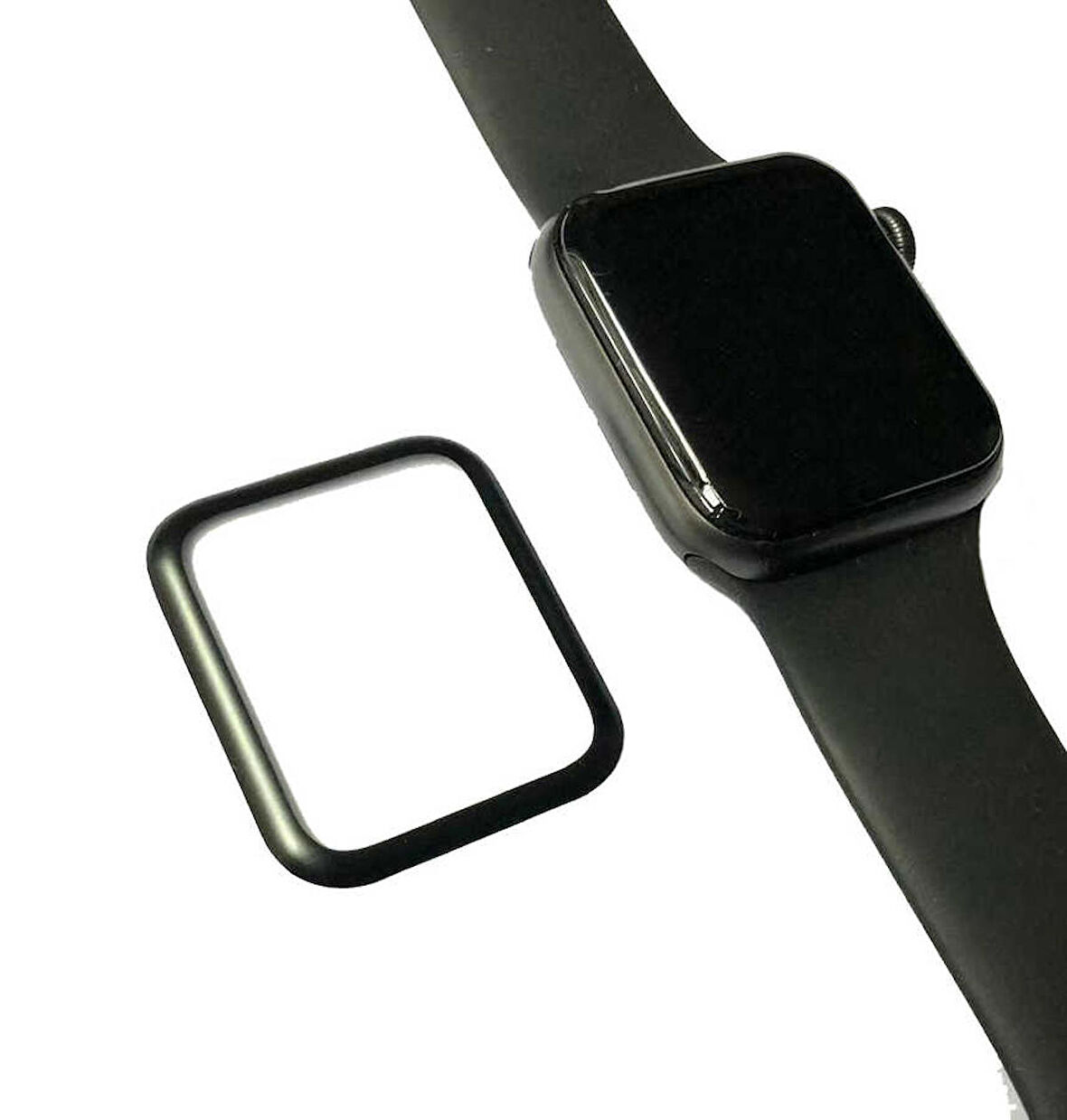Apple Watch 40 Mm Uyumlu Pmma Silikon Body Saat Ekran Koruyucu
