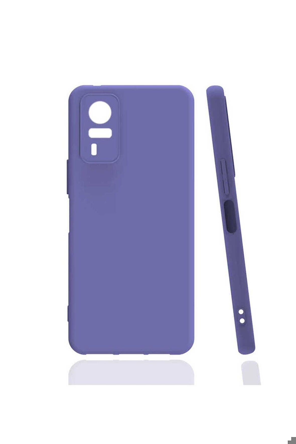 Vivo Y51 Uyumlu Kılıf Biye Silikon Lila