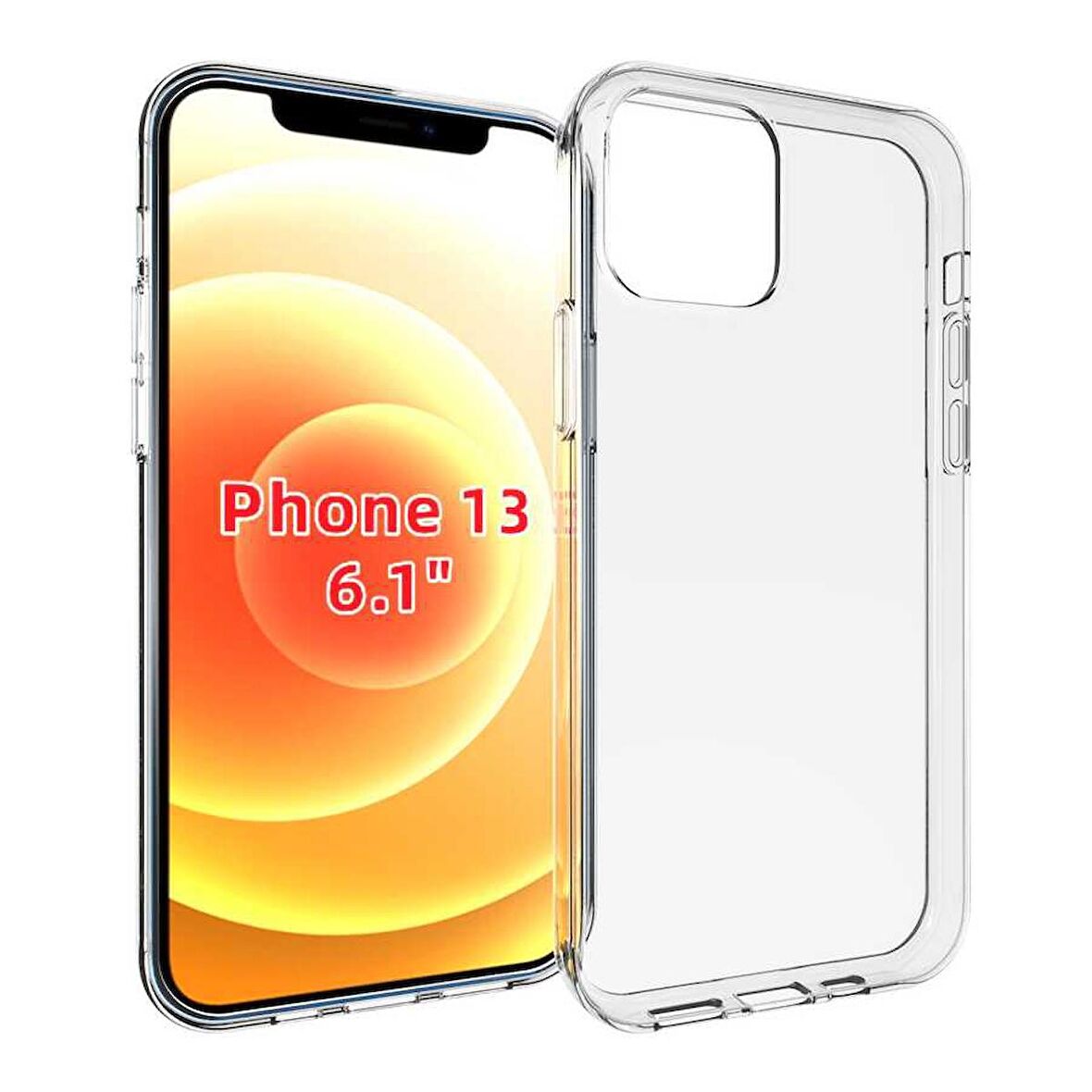Apple iPhone 13 Uyumlu Kılıf Süper Silikon Kapak