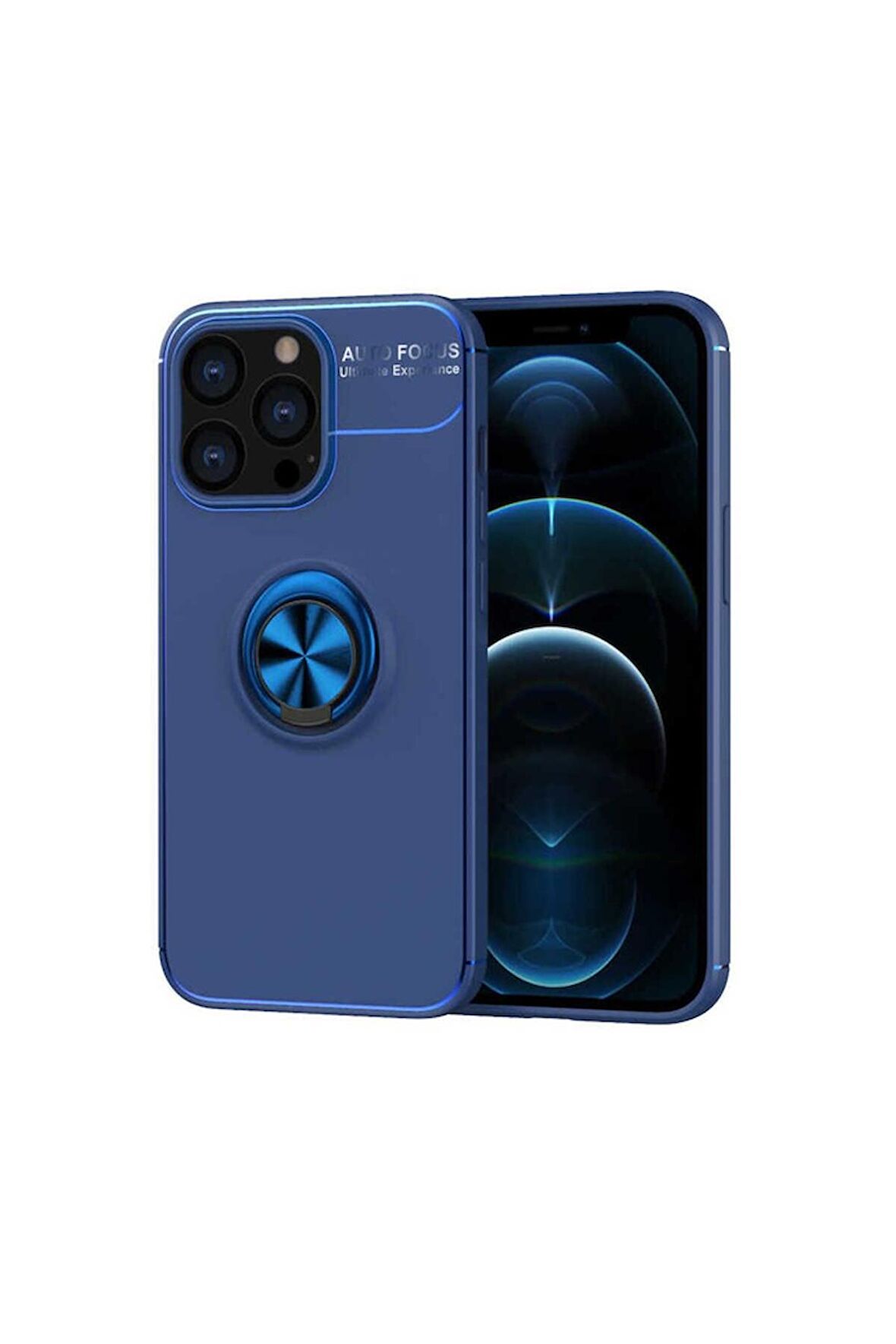 Apple iPhone 13 Pro Uyumlu Kılıf Ravel Silikon Kapak Mavi