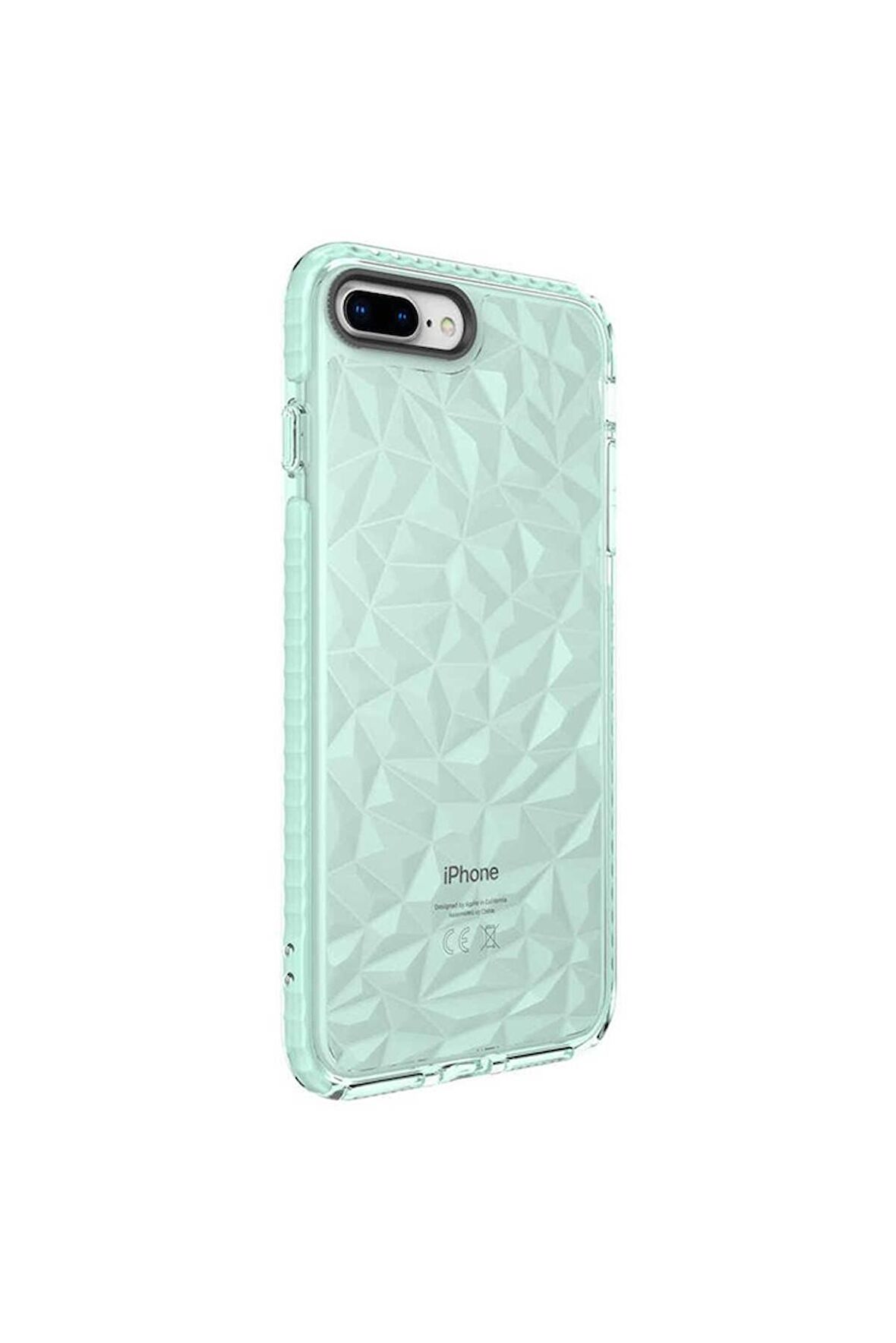 Apple iPhone 8 Plus Uyumlu Kılıf Buzz Kapak Yeşil