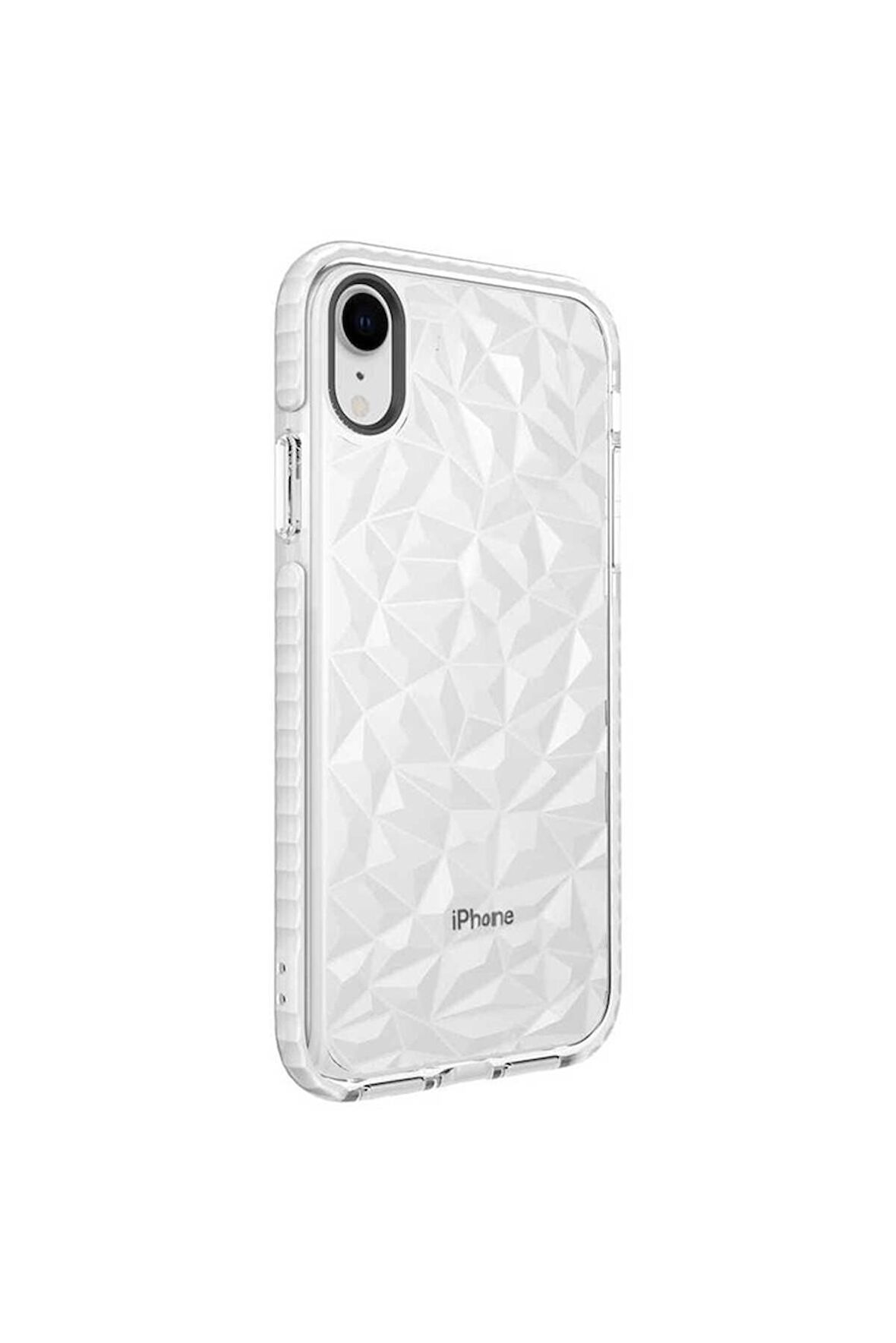 Apple iPhone XR Uyumlu Kılıf Buzz Kapak Beyaz