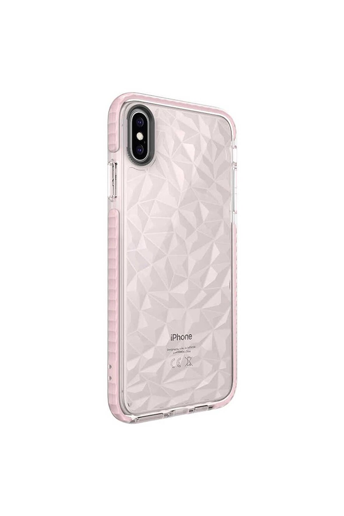 Apple iPhone XS Max Uyumlu Kılıf Buzz Kapak Pembe