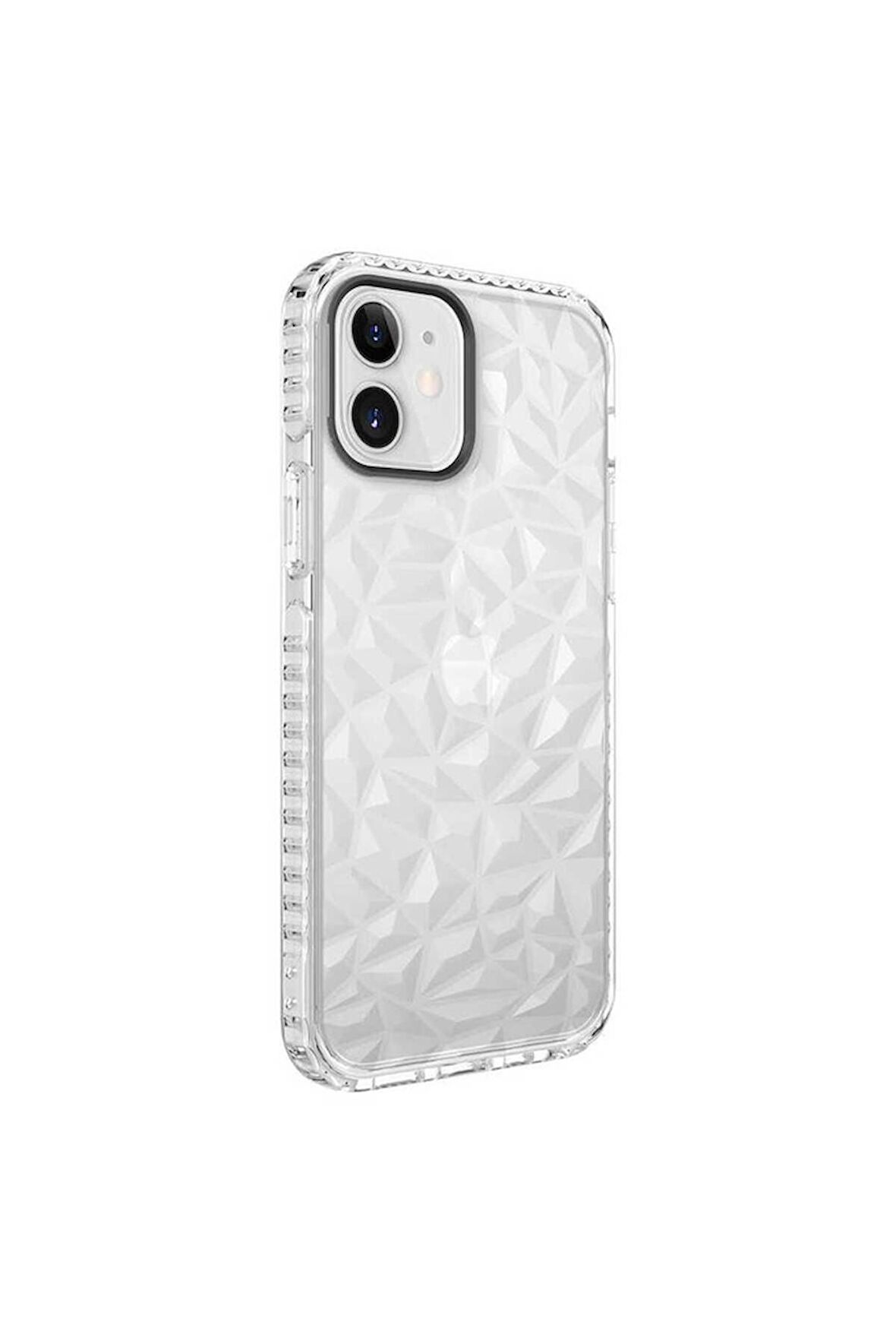 Apple iPhone 12 Uyumlu Kılıf Buzz Kapak Beyaz