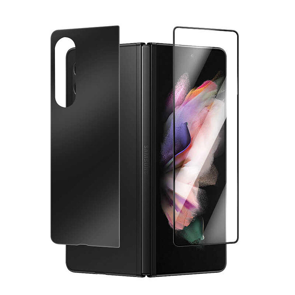 Samsung Galaxy Z Fold 3 Uyumlu 3D Side Glass Ekran Koruyucu