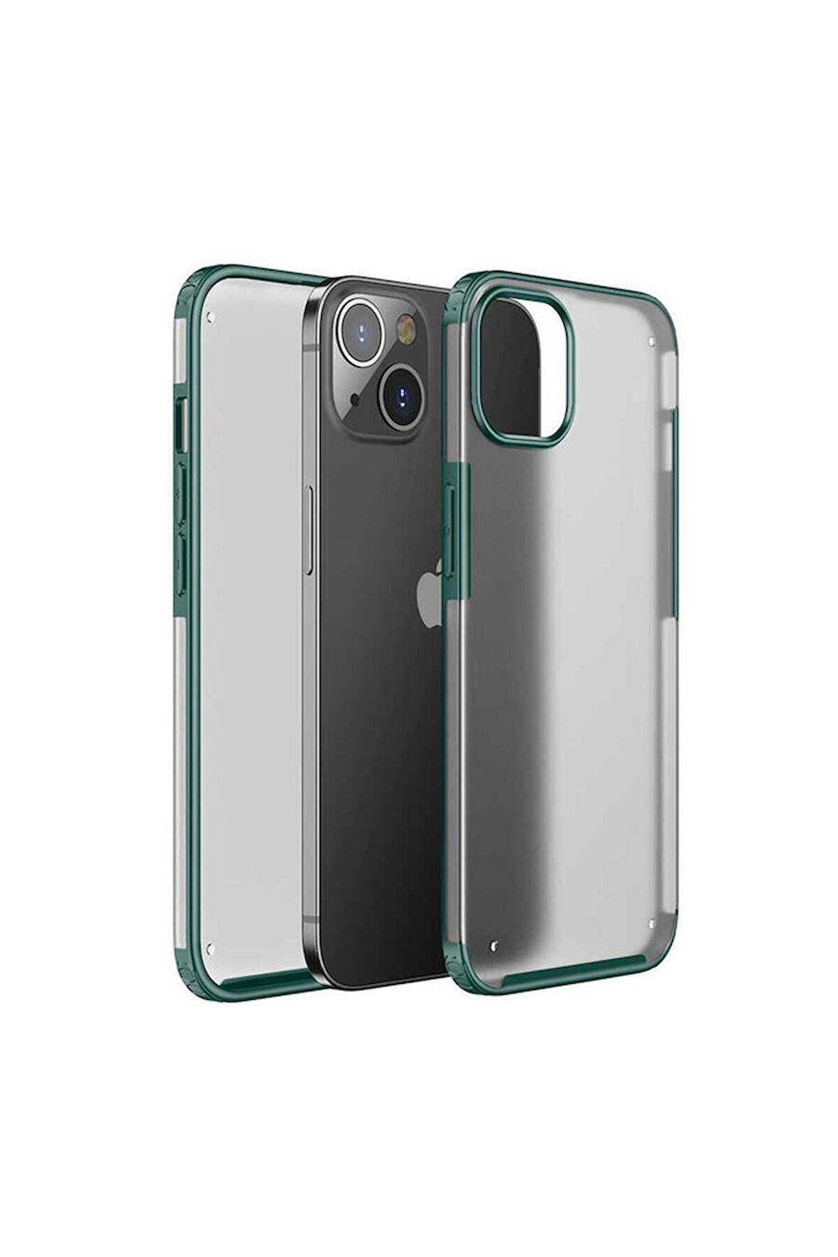 Apple iPhone 13 Mini Uyumlu Kılıf Volks Kapak Koyu Yeşil