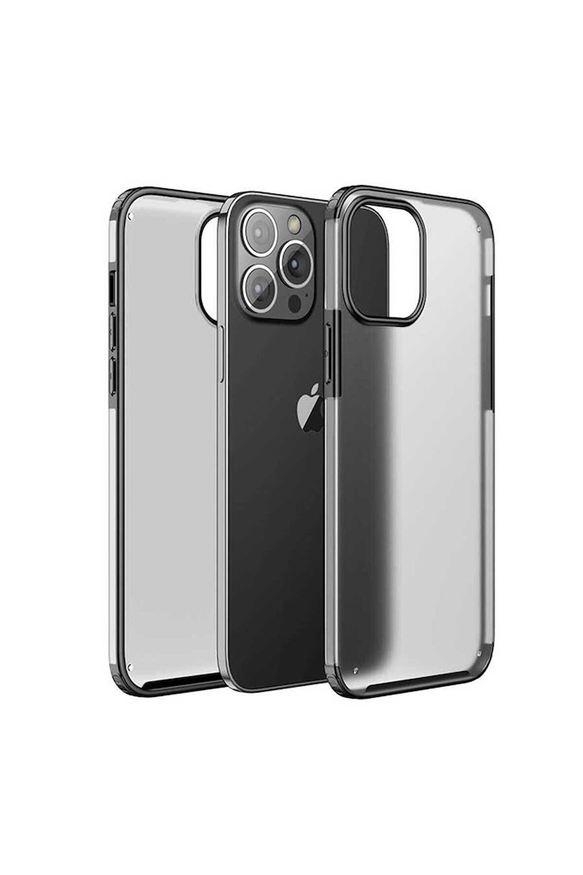 Apple iPhone 13 Pro Uyumlu Kılıf Volks Kapak Siyah