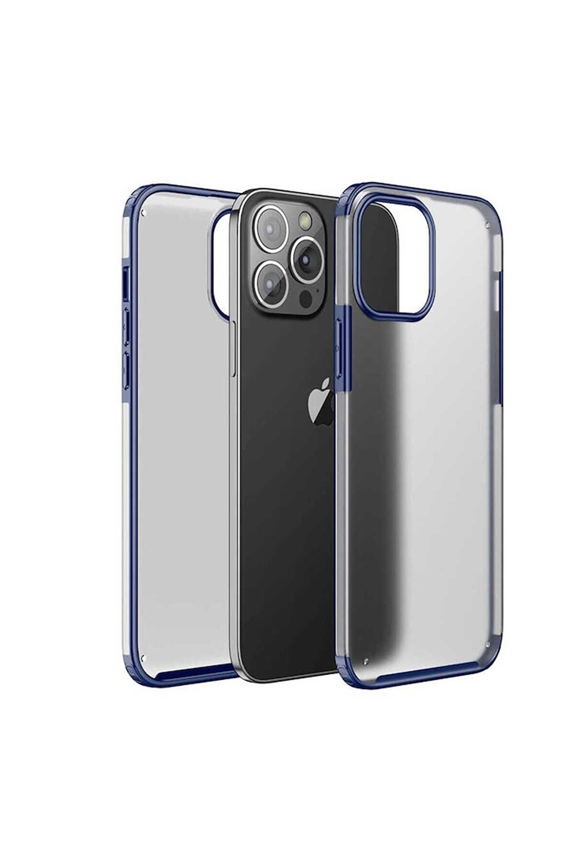 Apple iPhone 13 Pro Max Uyumlu Kılıf Volks Kapak Lacivert