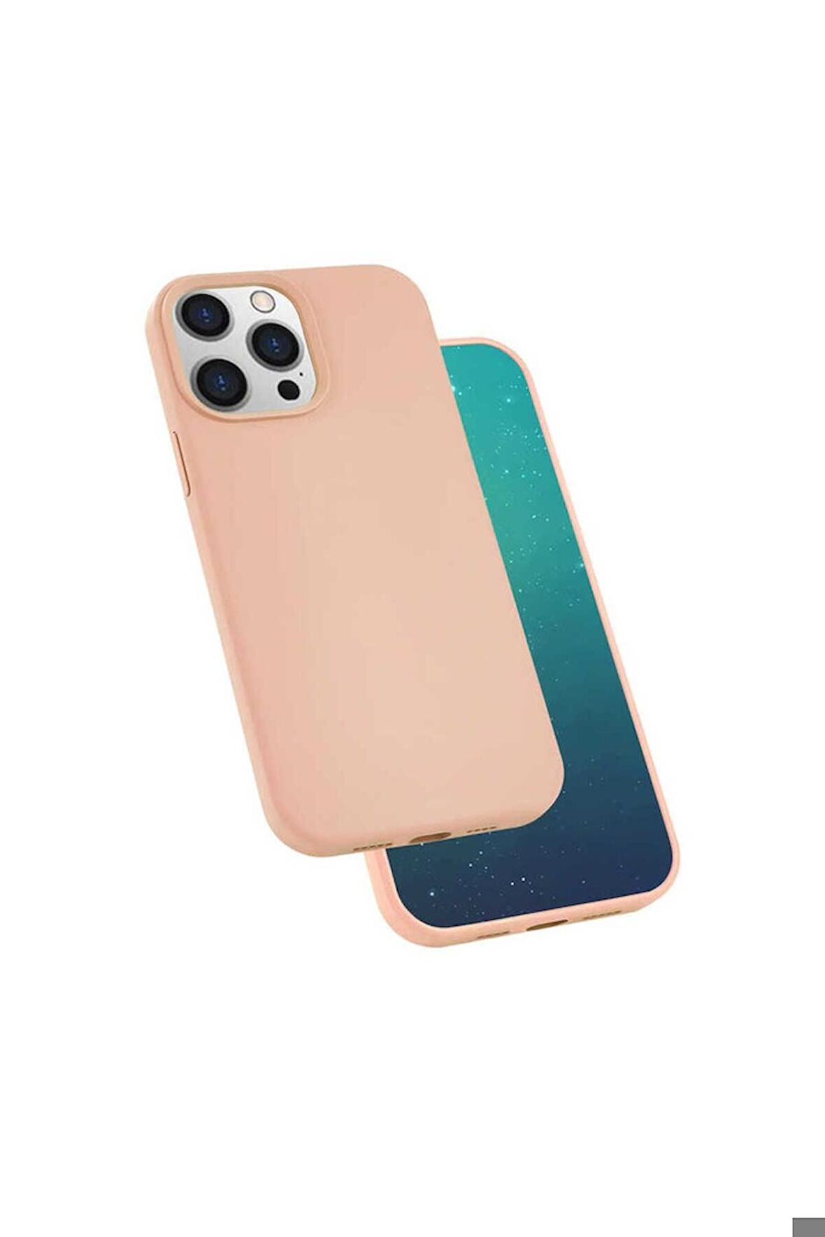 Apple iPhone 13 Pro Uyumlu Kılıf Silk Silikon Pembe