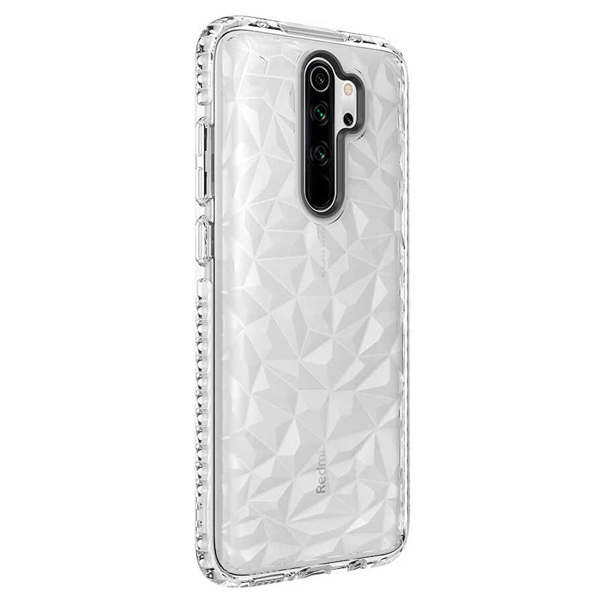 Xiaomi Redmi Note 8 Pro Uyumlu Kılıf Buzz Kapak Beyaz