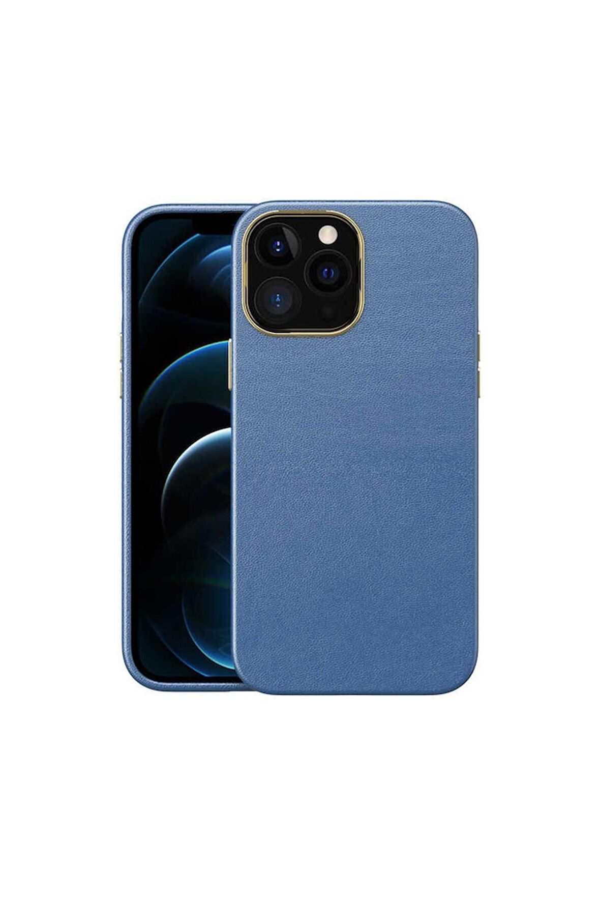 Apple iPhone 13 Pro Uyumlu Kılıf Natura Kapak Lacivert