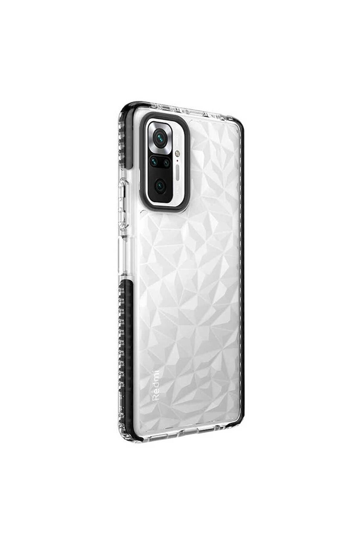Xiaomi Redmi Note 10 Pro Uyumlu Kılıf Buzz Kapak Siyah