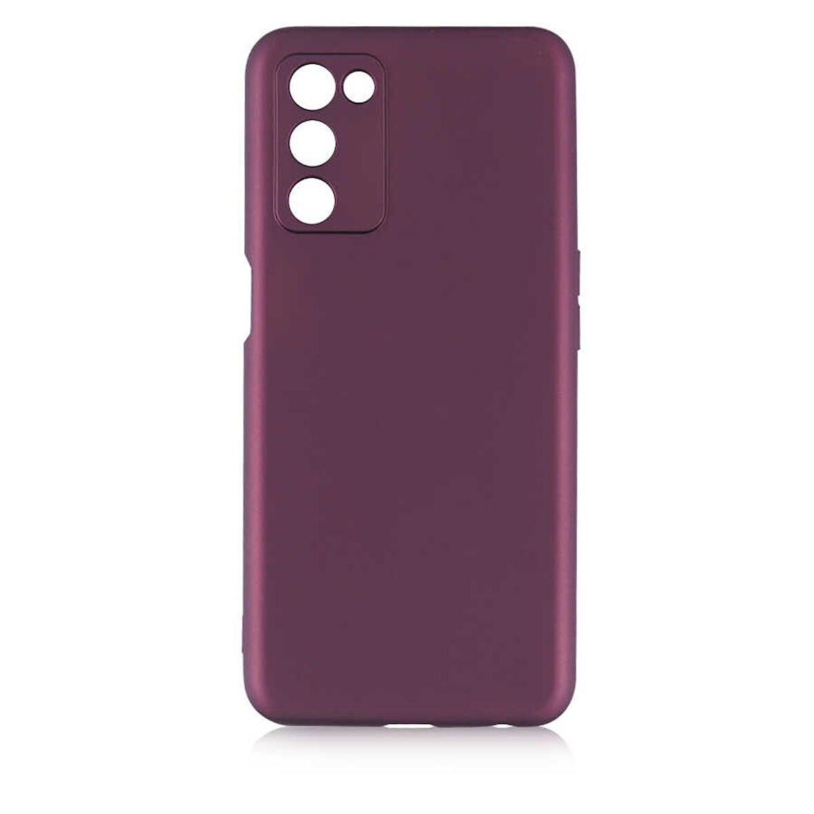 Oppo A55 5G Uyumlu Kılıf Premier Silikon Kapak Mürdüm
