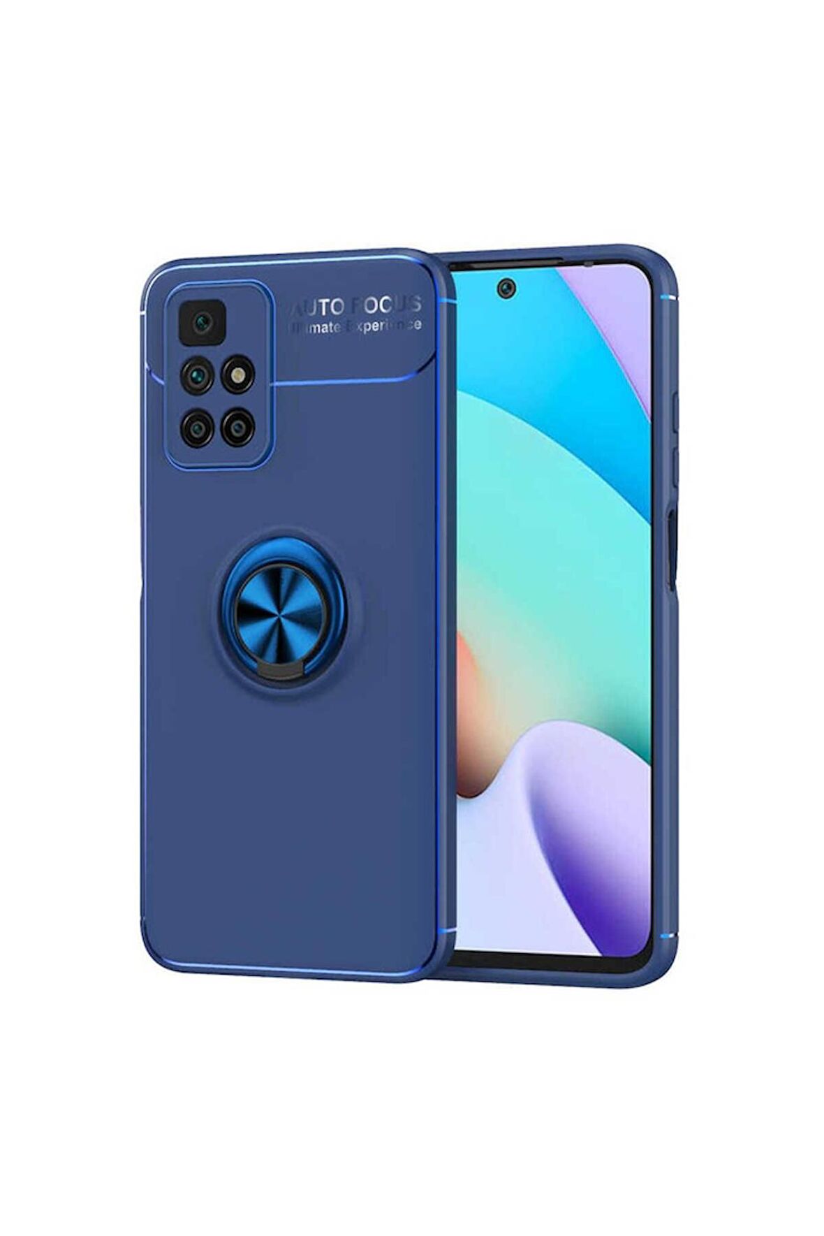 Xiaomi Redmi 10 Uyumlu Kılıf Ravel Silikon Kapak Mavi