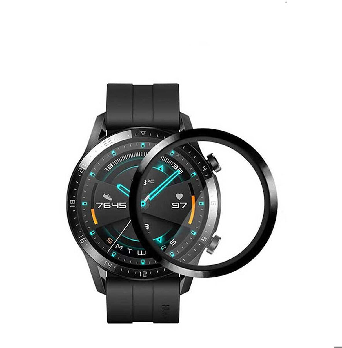 Huawei GT2 42 Mm Uyumlu Pmma Pet Saat Ekran Koruyucu