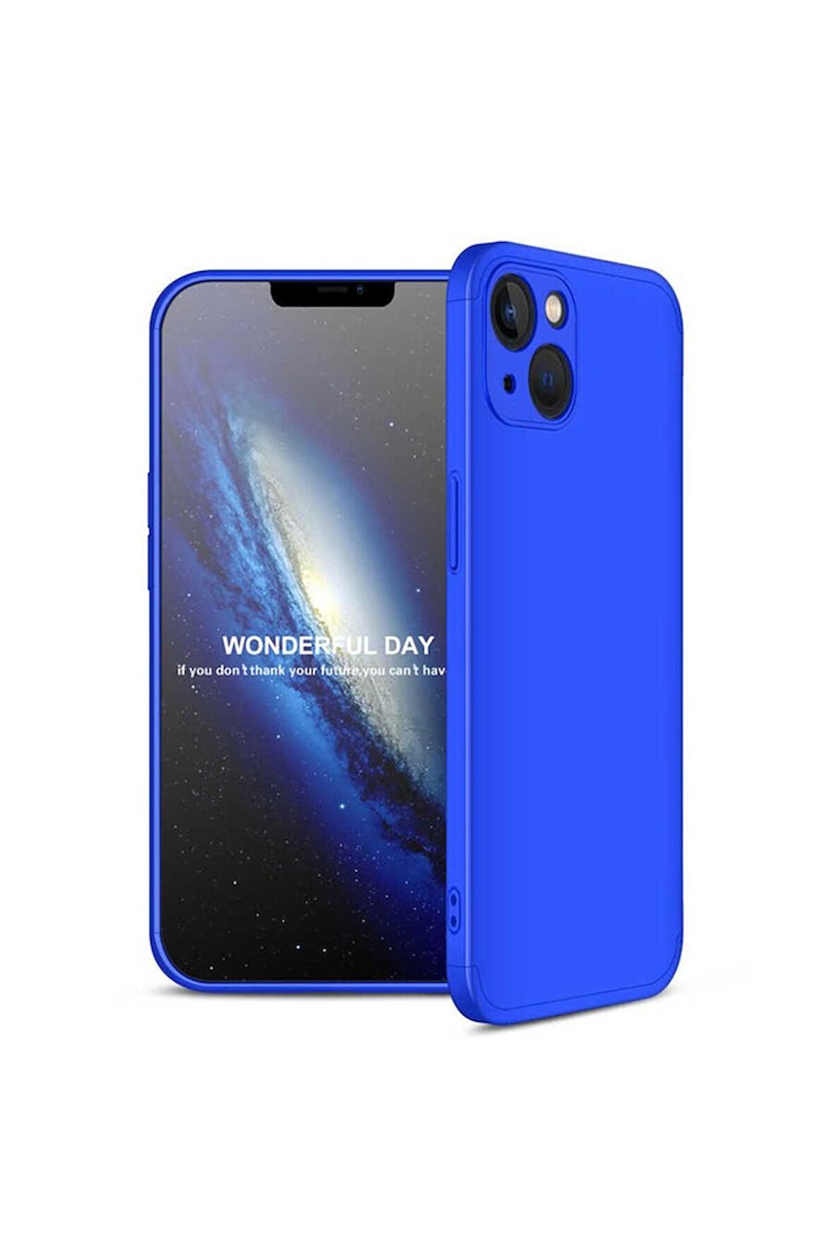Apple iPhone 13 Uyumlu Kılıf Ays Kapak Mavi