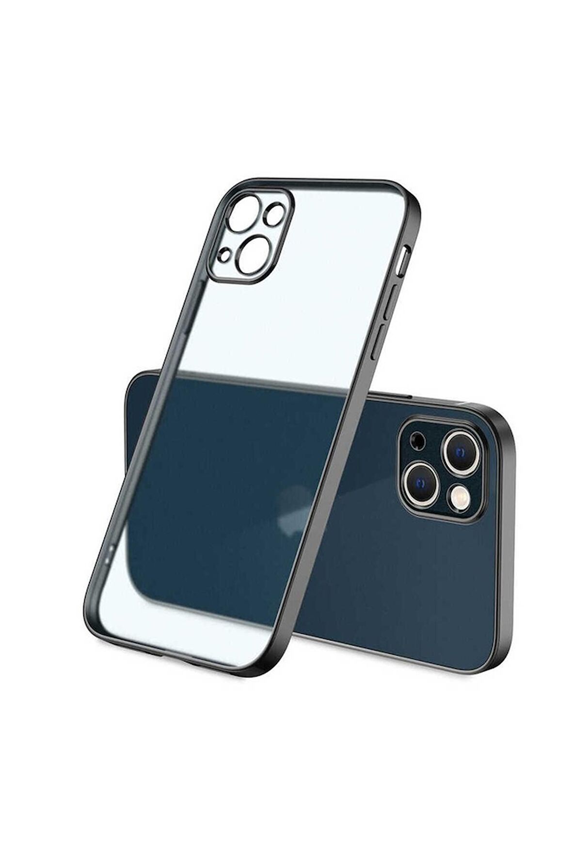 Apple iPhone 13 Mini Uyumlu Kılıf Mat Gbox Kapak Siyah