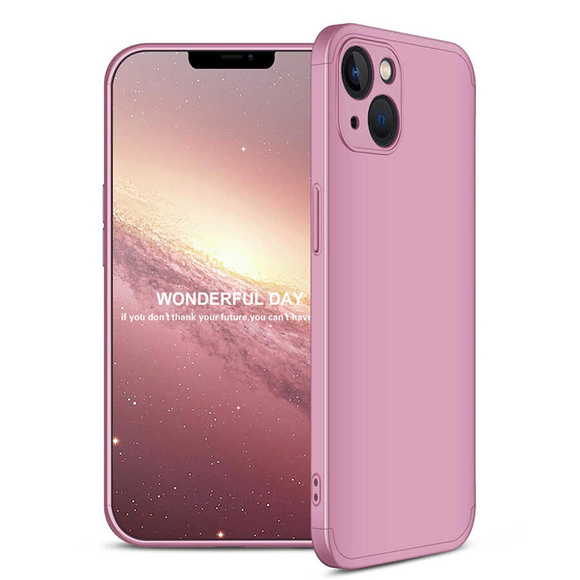 Apple iPhone 13 Mini Uyumlu Kılıf Ays Kapak Rose Gold